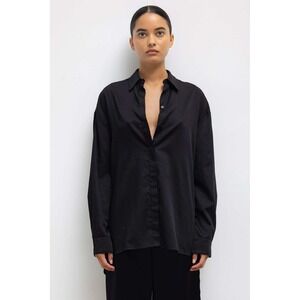 Leset Womens Yoko Oversized Button Down Shirt Made in USA Size Small